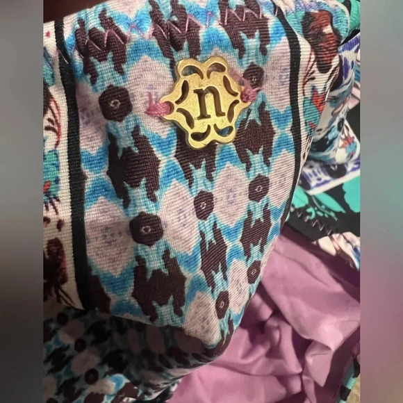 Nanette Lepore Kimono‎ Patchwork One Piece Swimsuit Size Small - Picture 3 of 7